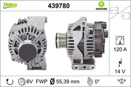 Resim VALEO 439780 | Alternatör 12V 120A Fiat Albea-Doblo-Egea-Fiorino 1,3 Multijet 