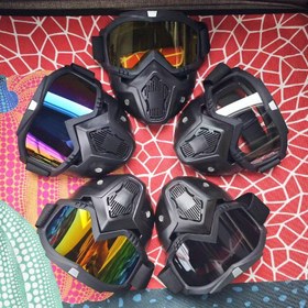 Resim Beş Renkten Bir Seçin - Savaşımlar Simülasyonu, Avcılık Oyun Maskesi, Cosplay Maskesi, Bisiklet İçin Uygun Şık Bir Mask. 