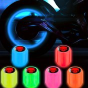 Resim 10 adet Floresan Kafatası Lastik Vana Gövde Kapakları, Luminous Auto Wheel Air Valve Cap, SUV, Bisiklet, Kamyon, Motosikletler için Evrensel Aksesuarlar 