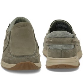 Resim Dockers Günlük Şık Rahat Bağcıksız Erkek Oxford Ayakkabı Haki 
