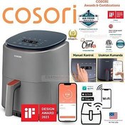 Resim COSORI 3.8 L 1500 W WI-FI SMART AIR FRYER ?CAF-LI401S 