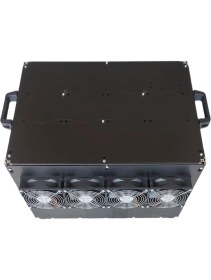 Resim RigBu Kapalı Mining Rig Kasası SK53 Fanlı Siyah 