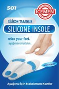 Resim Icemen 501 - Silikon Tabanlık Tam Ortopedik Anatomik Silikon Ayakkabı Tabanlığı Topuk Dikeni Tabanlık 