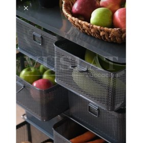 Resim Yıldıray Metal 4 Katlı 8 Bölmeli Tekerlekli Sebzelik 