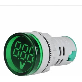 Resim Glorious Voltmetre 22mm 220V Yeşil 