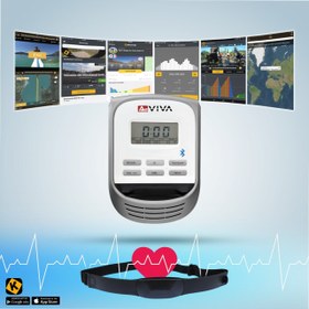 Resim AsVIVA C16 Eliptik Fitness Bluetooth Çapraz Bisiklet & Egzersiz Bisikleti | Çok Fonksiyonlu 