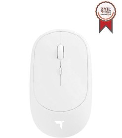 Resim Torima TM-16 Beyaz Kablosuz Çift Modlu Sessiz Mouse Fare 