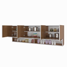 Resim Kenzlife hazır mutfak general cvz 060*150*22 mutfak banyo dolabı kapaklı raflı 