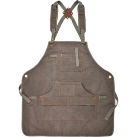 Resim Sunshinee Ağaç Işleme Önlüğü, 9 Cepli Ağır Hizmet Mumlu Kanvas Iş Önlüğü, Kadınlar, Erkekler Için Ayarlanabilir Askı Önlükleri (Yurt Dışından) 
