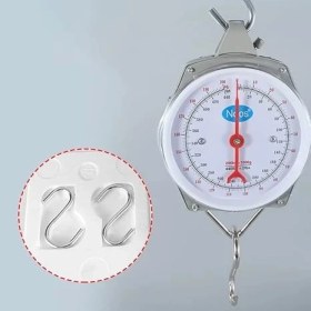 Resim 100 kg Kapasiteli Askılı Terazi - Dayanıklı, Net Kadranlı, Çift Ölçü Birimli, Endüstriyel ve Dış Mekan Uyumlu ( Lisinya ) 