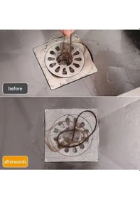 Resim Mainshop 10 Adet Yapışkanlı Tek Kullanımlık Banyo Gider Saç Tutucu Ve Mutfak Evye Süzgeci M-740 Çok Renkli 