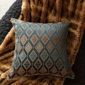 Resim Çağdaş Geometrik Desenli Yastık Kılıfları - Makinede Yıkanabilir, Fermuarlı Kapatma, Polyester %100., Dokuma, Oturma Odası için Dekoratif Yastık Kılıfları - Love Sea Serisi 01, Dekoratif Yastıklar 