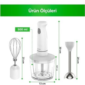 Resim Kiwi KC-8219H 500 W El Blender Seti 