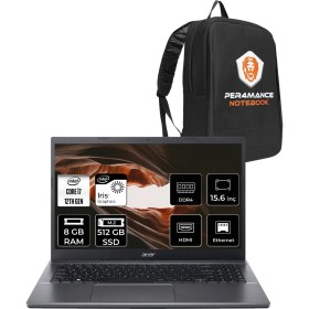 Resim Acer Extensa 15 EX215-55 Intel Core I7 1255U 8gb 512GB SSD 15.6" Fhd Fdos Taşınabilir Bilgisayar & Per4 Çanta NXEGYEY004P302 