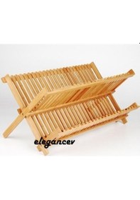 Resim Fame Kitchen Bambu Katlanabilir Tabaklık - Bulaşıklık-Küçük Boy Bambu 