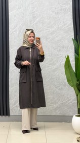 Resim Armine Trend giy çık gold fermuarlı kap kod: 26YT501 - Kahve / 44 