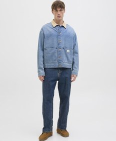 Resim Jack & Jones Erkek Eddie 061 Loose Fit Jean - 12278087 Blue Denim 