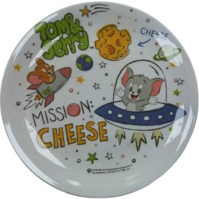 Resim Tuffex Sert Plastikten Tom And Jerry Baskılı Düz Tabak 1 Adet 