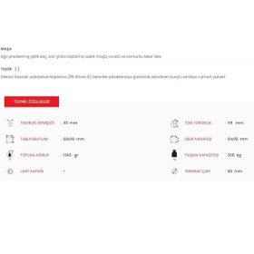 Resim Emes ED02 Vbp 80 Sabit Teker Ağır Tip (4 Adet) 