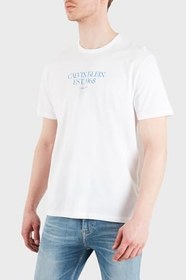 Resim Calvin Klein% 100 Pamuk Regular Fit Bisiklet Yaka T Shirt LV14RF804GYAF Erkek T SHİRT LV14RF804G YAF 