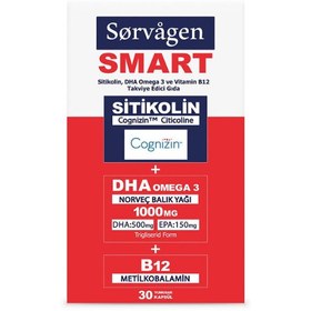 Resim Sorvagen Smart Sitikolin Omega 3 İçeren Takviye Edici Gıda 30 Kapsül 