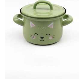 Resim Emaylab Little Cat Mini Emaye Tencere (850ML) 