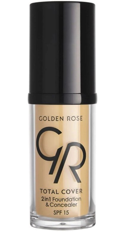 Golden Rose Total Cover 2in1 Foundation & Concealer - 03 Almond - 2si1 Arada Fondöten ve Kapatıcı Fiyatı ve Özelliklerı - Badem