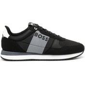 Resim BOSS Erkek Marka Logolu Rahat Taban Bağıcıklı Siyah Sneaker 50498921-001 