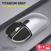 Resim Jingyi Küçük Orta El Mini Kablosuz Fare 2.4g Bluetooth Bilgisayar Dizüstü Dizüstü Macbook Pad Tablet Şarj Edilebilir Sessiz Mause (Yurt Dışından) 