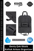 Resim b7ack #OtoOrganizer Çok Gözlü Geniş Hazne Keçe Elastan Pratik Sökülüp Takılır Oto Koltuk Arkası Organizer 