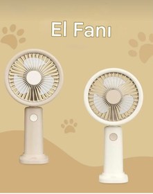 Resim GümüşAVM 3 Kademeli Şarjlı Mini Fan 