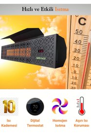Resim DM Fornax (14 Kw) Doğalgazlı Seramik Radyant Isıtıcı CE Belgeli, GAZMER Onaylı, 2 Yıl Garantili 