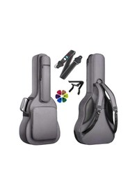 Resim Midex Csa-90pak Case Klasik Gitar Soft Case Gigbag Kalın Çanta Kılıf Full Set 