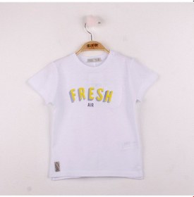 Resim Toontoy Kids Toontoy Erkek Çocuk Fresh Baskılı Tişört Beyaz 