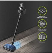 Resim WZ15 Max Şarjlı Saç Kesici Başlıklı Değiştirilebilir Bataryalı Paspas Başlıklı 210 AW Emiş Gücü Siyah Dikey Süpürge Wero