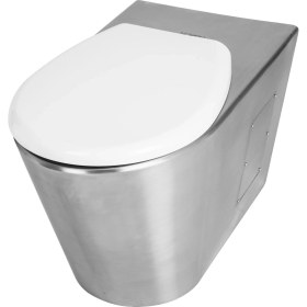 Resim Normo Paslanmaz Çelik Klozet S Çıkışlı-Taharet Çubuklu 370x580x350mm (NRC-6035-SBXX) 