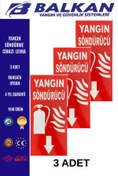 Resim Balkan Ticaret Yangın söndürme cihazı Levha 3 Adet 