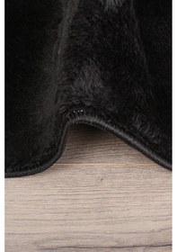 Resim Relax Siyah 80x150 + 50x80 Cm Büyük Ebat 2'li Banyo Halısı Paspas Siyah 