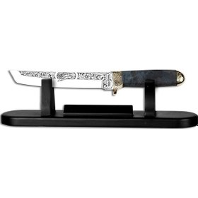 Resim Bora 501 Tanto Stabilize Sap Ördek Motifli Gravürlü Bıçak Çok Renkli 