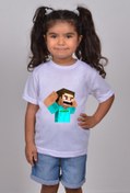 Resim Papatya Tasarım Hediyelik Minecraft-kız-erkek-unısex-yetişkin-çocuk-t-shirt-minecraft-k20 