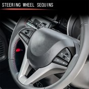 Resim Sanctuary Vault Spacıa Rhda Için Araba Direksiyon Simidi Düğme Kapağı Trim Stickerı (Yurt Dışından) 