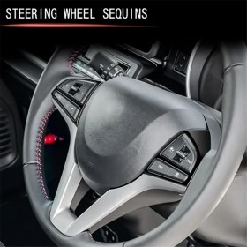 Resim Sanctuary Vault Spacıa Rhda Için Araba Direksiyon Simidi Düğme Kapağı Trim Stickerı (Yurt Dışından) 