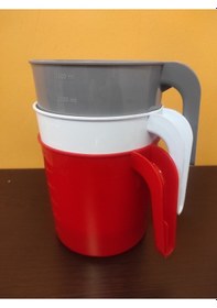 Resim Tapix Plastik Maşrapa 1,5 Litre Su Ve Temizlik Kovası İçin Saplı, Dayanıklı Ve Hafif Çok Renkli 