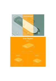 Resim Vienev 8'li Hava Kanallı Ayarlanabilir Sebze Ve Meyve Saklama Kabı 4x 1,15 Lt 2x 2,35-5 Lt Turuncu Turuncu 