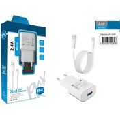 Resim PUX Mıcro Kablolu Hızlı Şarj Cihazı 2,4a (2 In 1 Usb Charger) 