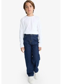 Resim Defacto Koyu Mavi Erkek Çocuk Jean Pantolon F2258a8/nm34 KOYU MAVİ 