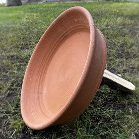 Resim AdenArt El Yapımı Toprak Çiğ Köfte Tepsisi-Güveci-Tavası Büyük Boy 43 cm 