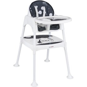 Resim BabyDoor 3104 Mama Star Çalışma Masalı Pedli Mama Sandalyesi 3 in 1 