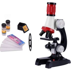 Resim Bilimsel Eğitici Mikroskop Kiti Zoom LED Işıklı Set 