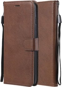 Resim Laybomo Huawei P8 lite/ALE-L21 için Kılıf PU Deri Cüzdan Yumuşak TPU Folyo İnce Kapaklı Kılıf Stand Mıknatıslı Kimlik Kartı Yuvası Koruyucu Kılıf Huawei P8 lite/ALE-L21, Business Series (Kahverengi) 